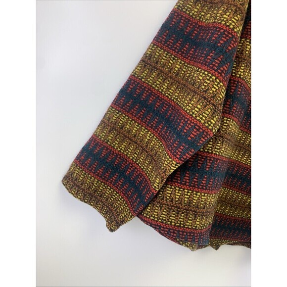 Fox Knapp Sportswear Wool Collared Pullover Two Button Point Hem Red Womens XL - Picture 2 of 11